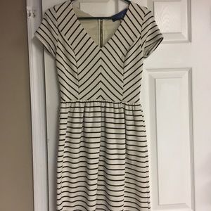 White and Navy stripped Dress from Francesca’s